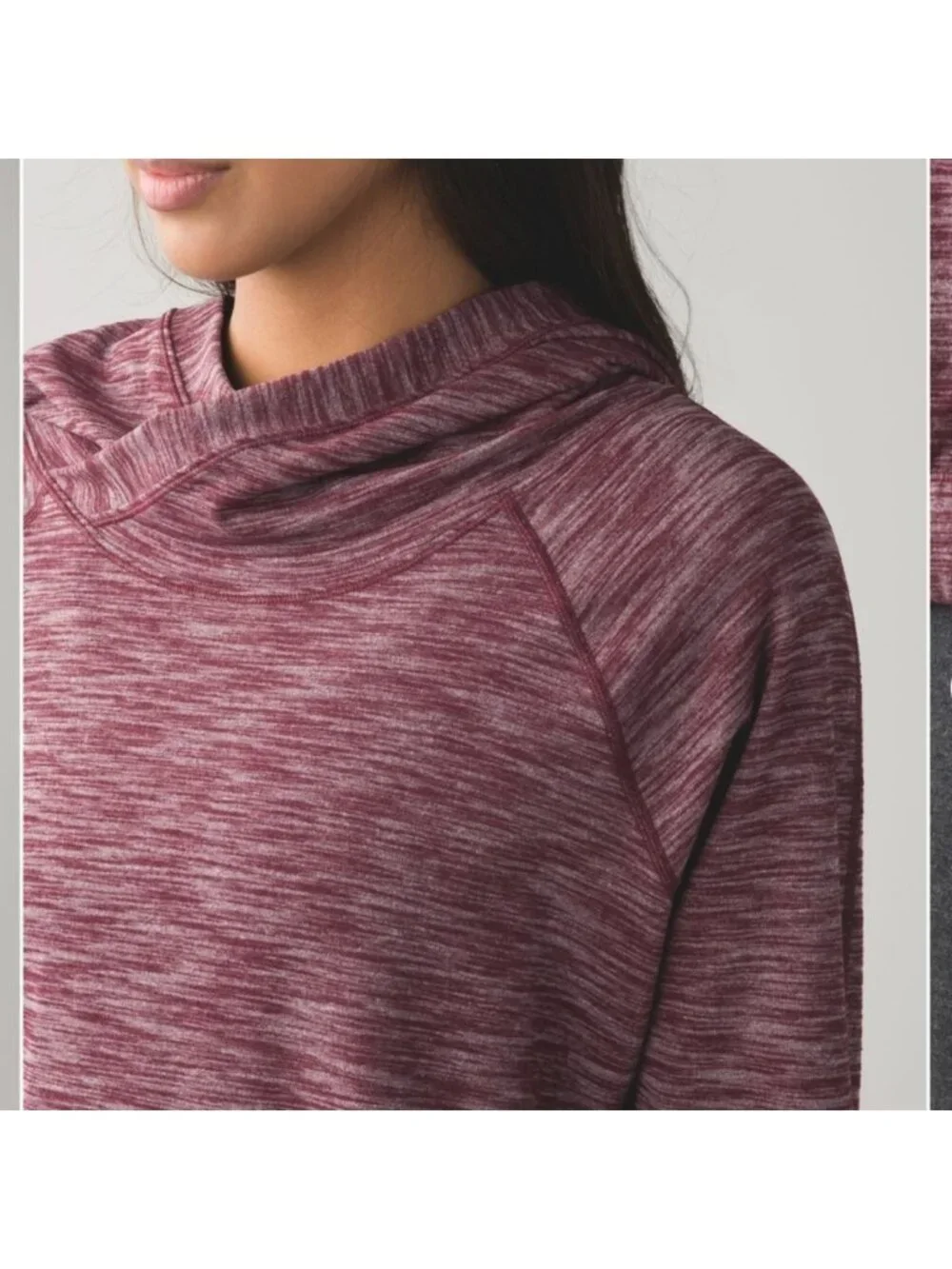 Lululemon Healthy Heart Pullover IIHeathered Bordeaux Drama / Bordeaux D…